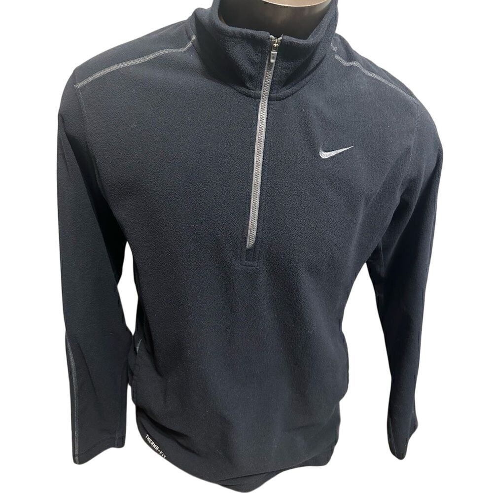 Nike ThermaFit Mens Medium Blue Half ZIP Fleece